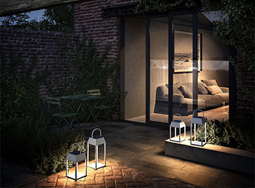 Farolillo solar exterior