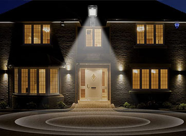 Foco solar exterior potente