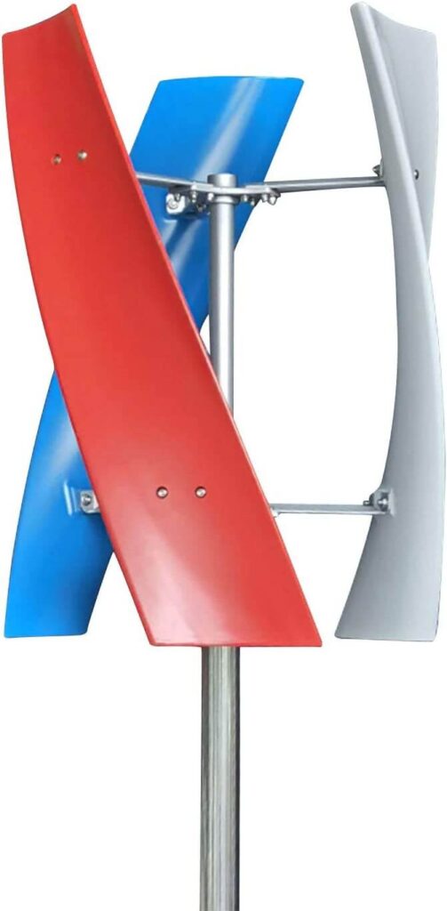 Aerogenerador de 400W, generador de viento vertical con 3 cuchillas y controlador de 12V