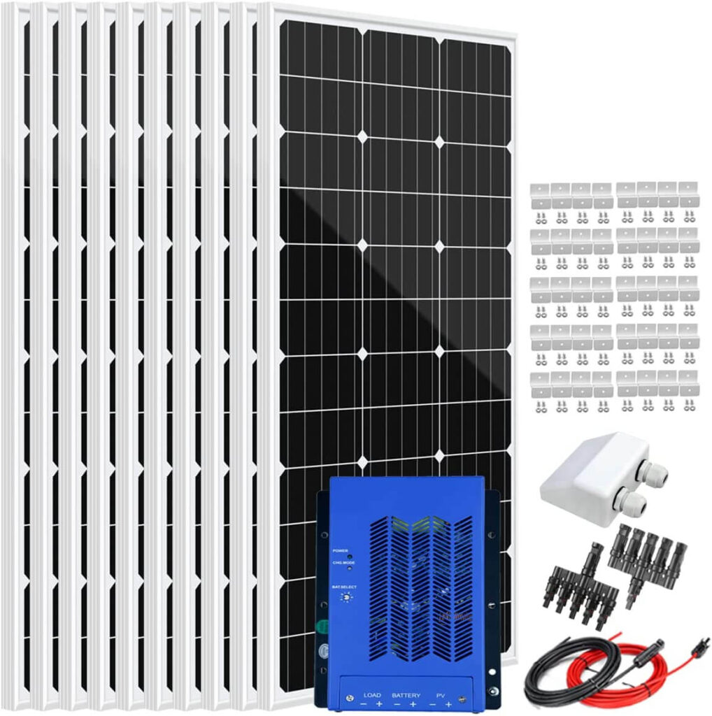 Giosolar - Panel solar policristalino de 100W, 12V