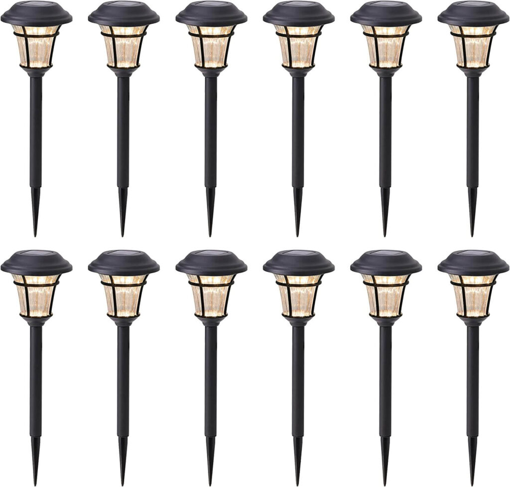 MAGGIFT Pack de 12 luces solares para jardín exterior