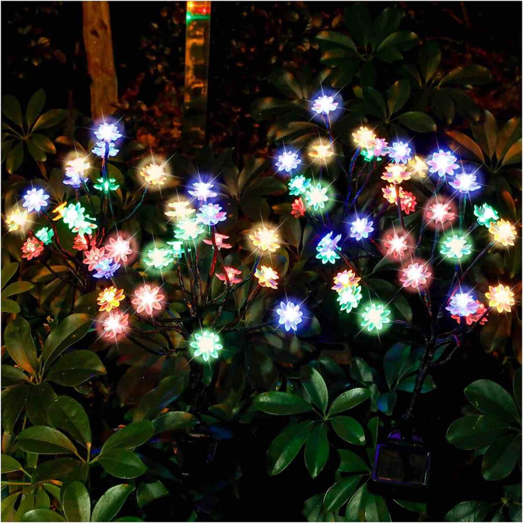 Flores solares decorativas