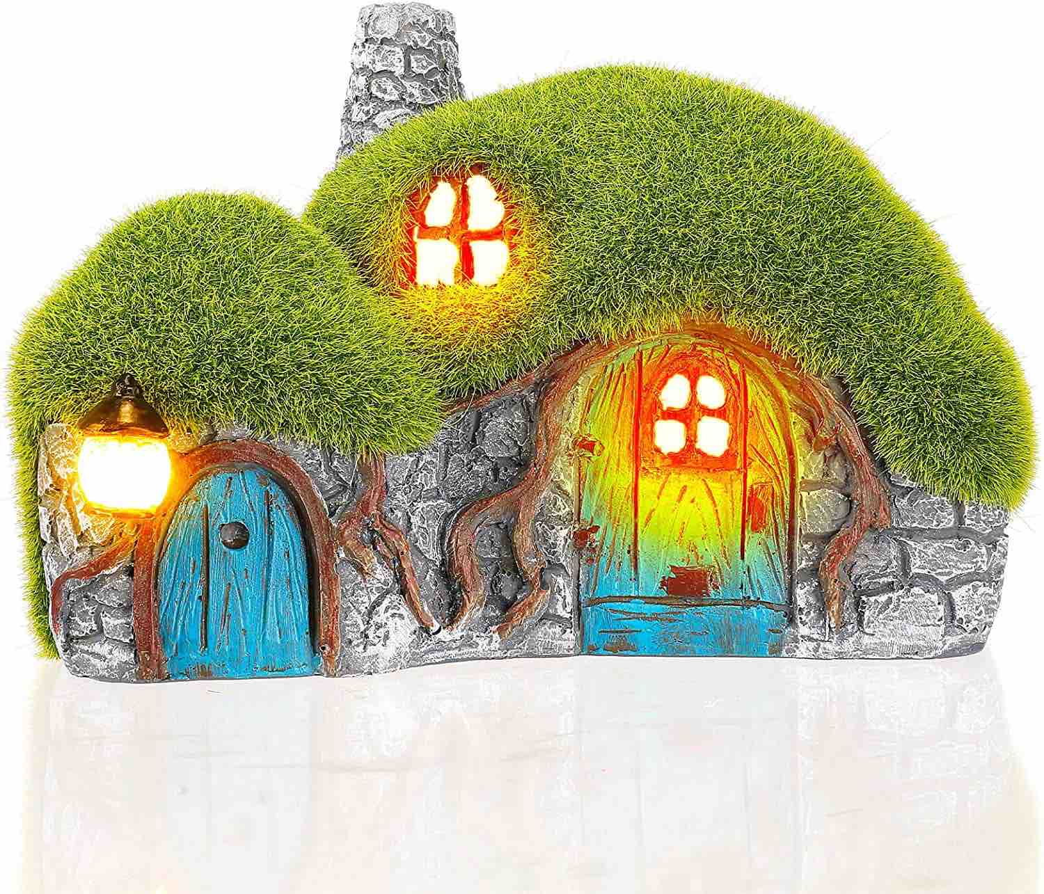 Casita de Gnomos decorativa con luces solares