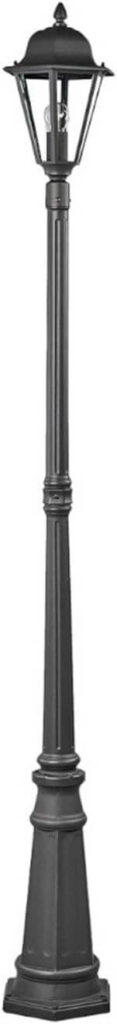Farola exterior 'Edana' en Negro, hecha de Aluminio (1 llama, E27) de Lindby, lámpara para exterior de clase A++