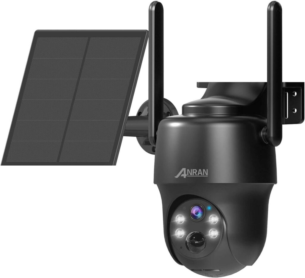 ANRAN 3G/4G LTE - Cámara Vigilancia Exterior con tarjeta SIM, 2K HD 4G, PTZ 360°, Visión Nocturna, Detección De Movimiento, Audio Bidireccional, Almacenamiento Local