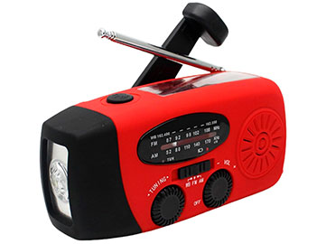 Radio solar recargable